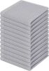 100% Cotton Waffle Weave Kitchen Dish Cloths, Ultra Soft Absorbent Quick Drying Dish Towels, 12 x 12 Inches, 12-Pack, Light Gray