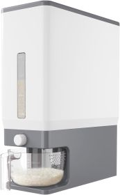Rice Dispenser 25 Lbs(11.3kg), Rice Storage Container Sealed Moisture Proof with Measuring Cup for Kitchen Pantry Household, BPA-Free, 1 Pack Gre