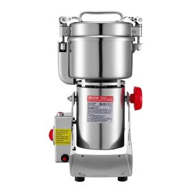 Electric Grain Mill Grinder, 1.8 lbs Commercial Spice Grinders, High Speed 2100W Stainless Steel Pulverizer Powder Machine, for Dry Grains, Spice