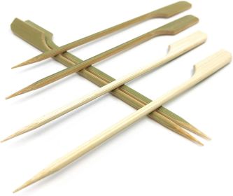 3.5 inch Bamboo Paddle Picks Skewers for Cocktail, Fruit Kabobs, BBQ, Kitchen, Grilling