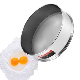 Flour Sieve Fine Mesh, 80 Mesh Flour Sifter, 304 Stainless Steel Fine Mesh Sifter Food-grade, Dia. 12.6" Fine Mesh Strainers for Baking