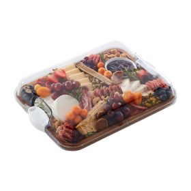 Build-a-Board Acacia Charcuterie Board, Single Compartment, 11x14, White