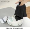 16-Piece Kitchen Towels & Dishcloths Set – Heat Resistant Silicone Oven Mitts, Pot Holder & Absorbent Terry Dish Towels – Black