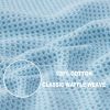 100% Cotton Waffle Weave Kitchen Dish Cloths, Ultra Soft Absorbent Quick Drying Dish Towels, 12 x 12 Inches, 12-Pack, Sky Blue