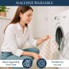 Kitchen Towels & Dishcloths Set of 12-100% Cotton, Quick-Drying 18' x 28' Absorbent Dish & Tea Towels, Soft Hand Towels for Kitchen - Beige