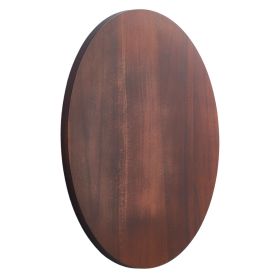 24 in Wood Lazy Susan Turntable, 360Â° Rotation Round Clear Tabletop Rotating Tray, Acacia Wood Dining Table Centerpiece, Smooth and Silent Spin, for