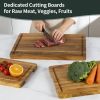 Teak Cutting Board Set for Kitchen