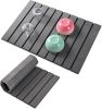 Stone Dish Drying Mat for Kitchen Counter,Large Dark Gray Foldable Diatomaceous Earth Dish Drying Mat