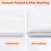 100% Cotton Waffle Weave Kitchen Dish Towels, Ultra Soft Absorbent Quick Drying Cleaning Towel, 13 x 28 Inches, 6-Pack, White