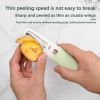 Green 2-in-1 Multi-Function Fruit Knife - Peeling & Slicing Tool for All Fruits - Easy to Use & Durable Kitchen Gadget