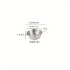 1pc Small Stainless Steel Rice Bowl; Ramen Bowl; Pasta Bowl; Korean Style Bowl
