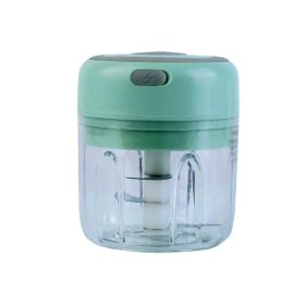 Quick Chop Powered Herbs; Veggie Chopper And Salsa Maker (Color: Mint)