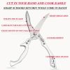 1/2 Set German Industrial Heavy-duty Stainless Steel Kitchen Automatic Rebound Scissors - Detachable Multifunctional Poultry Scissors For Chicken